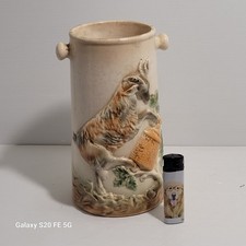 Pot A Lait Barbotine Faience Ancienne Chevre