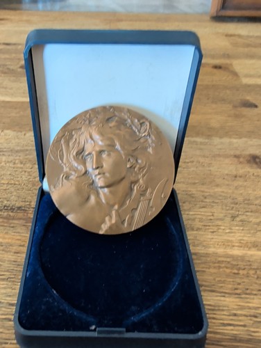 Médaille bronze art nouveau - médaille,