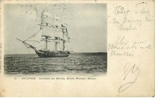 FINISTERE  BREST  VOILIER SYLPHE  annexe du Borda  école navale