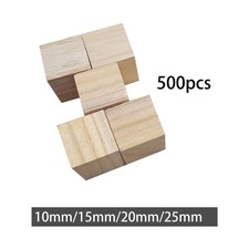 Lot de 500 blocs de bois bruts