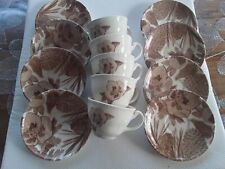 lot cinq tasses et 8 soucoupes Geneviève lethu Touraine