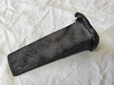 Outil ancien Coin en acier pour refendre le bois 800g