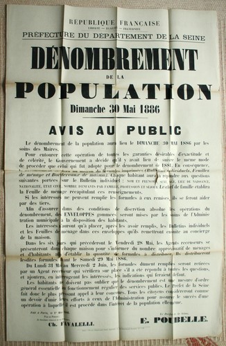 Affiche ancienne 1886