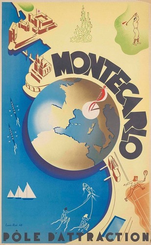 Affiche poster monte carlo - affiche,