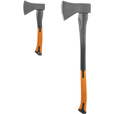 Lot de 2 haches avec manche en