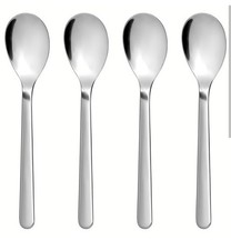 Lot 4 Petites Cuillères Fornuft en acier inoxydable, un matériau résistant 14cm