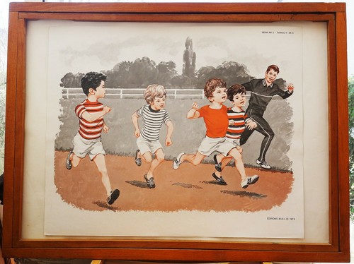 Ancienne affiche scolaire mdi - ancienne,