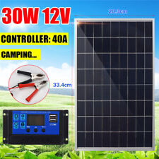 30W panneau solaire panneau solaire chargeur kit cellule solaire+régulateur 40A