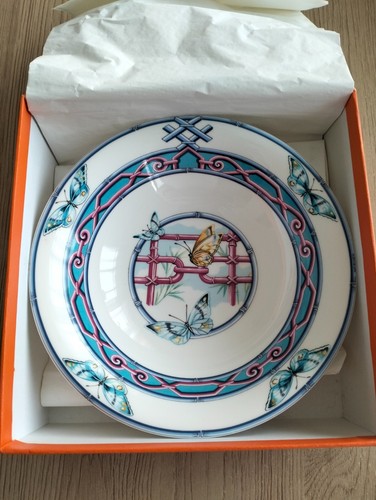 Plat hermes porcelaine - plat, en