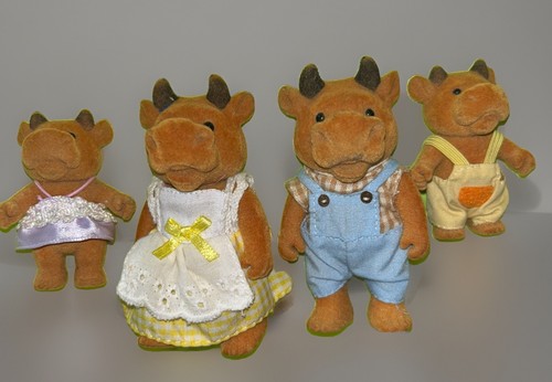 Famille vache taureau - vache,