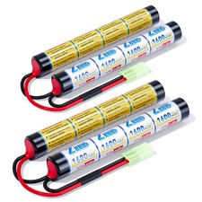 2x Zeee 9.6V Airsoft Battery