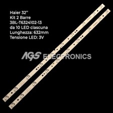 KIT 2 BARRES BANDES 10 LED TV HAIER 3BL-T6324102-13 6501L632400030 K32DLT3H