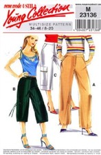 🧵👗✂23136 PATRON NEUE MODE CREATIONS PANTALON PANTACOURT PRINTEMPS ETE 36 AU 48