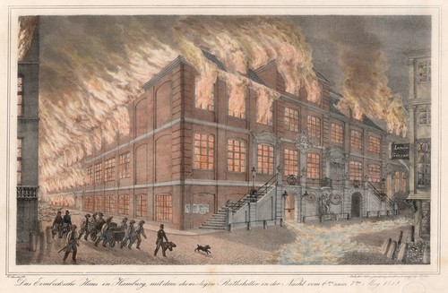 Hamburg eimbecksche maison feu - hamburg,