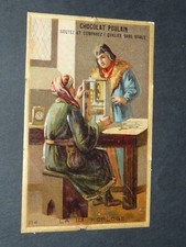 CHROMO 1885-1910 CHOCOLAT POULAIN INVENTIONS HORLOGE HENRI DE VIC LORRAINE