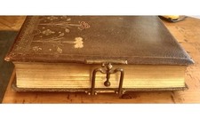 album photo ancien en Cuir