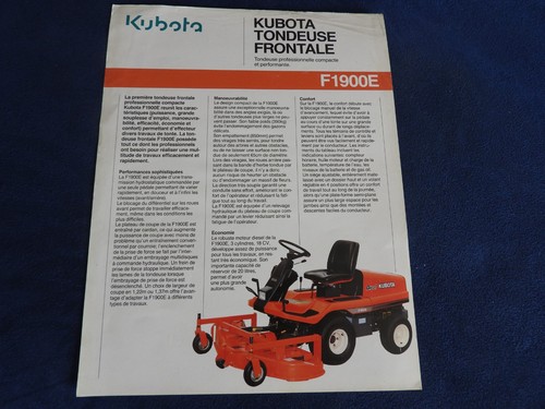 Catalogue feuillet kubota - feuillet,