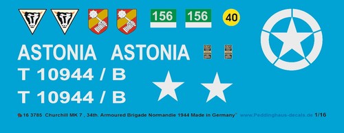 Peddinghaus decals 3785 - 1/16,