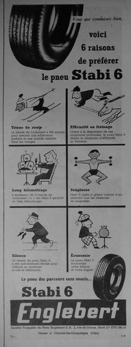 Publicité englebert pneu - le,