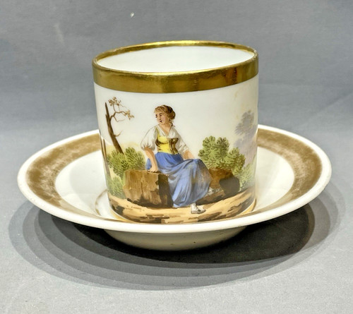 Paris locré tasse porcelaine - tasse,