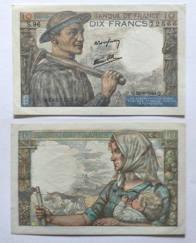 Francs 1944 france sup - [sup, /