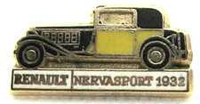 Pin's RENAULT NEVASPORT 1932 JAUNE & NOIR Ancienne Signé: CEF Paris Vintage #4/8