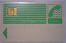 carte de maintenance pyjama verte 1 MTN6 verso - très rare