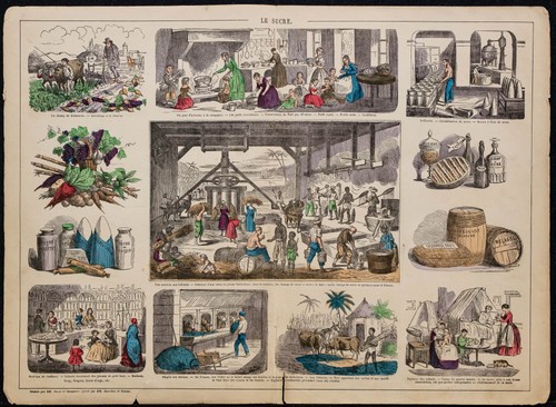 1880 sucre lithographie - 1880,