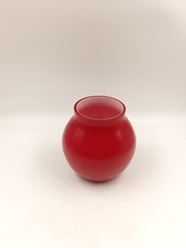 Vase Boule opaline rouge