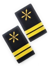Uniforme Marin Navire US Navy Officier Capitaine Épaulettes 2 Bandes Paire