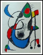 Joan MIRO : Composition, sculpture, Lithographie originale 1970