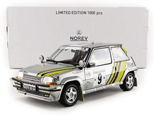 RENAULT 5 R5 SUPERCINQ GT TURBO #9 COTE IVOIRE 1989 OREILLE NOREV 185198 1:18