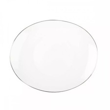 Service de 6 Assiettes à Dessert Ovale Bord Platine - aulica