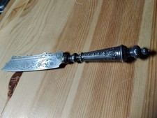 COUTEAU DE SERVICE A POISSON ART NOUVEAU DECOR Métal argenté