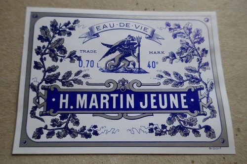 Etiquette ancienne martin - etiquette, h.martin