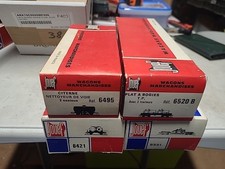 Jouef Lot 4 wagons Nettoyeur de voie Ref 6495 + 6520 + 6421 + 6581 état Neuf