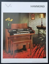 Brochure publicitaire 1969 orgue HAMMOND Ve 300 recto/verso organ advertising