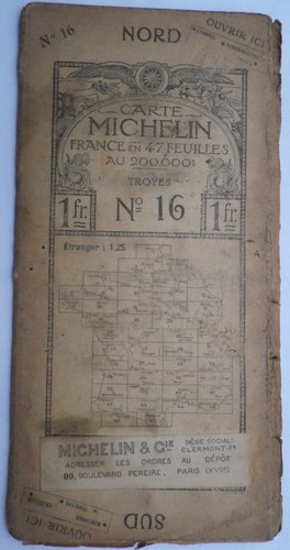 Carte michelin 16 troyes - carte,