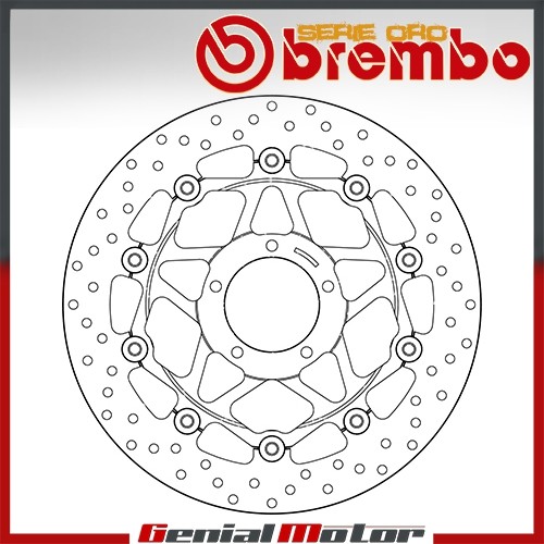 Disque frein flottant brembo - disque,