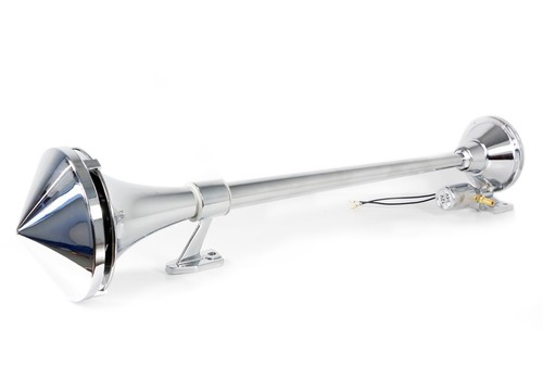 Trompette fini chrome klaxon - #trompette,