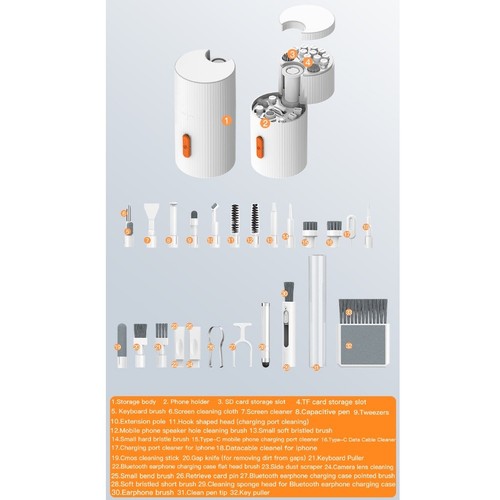 Kit nettoyeur appareils - nettoyeur, d'appareils