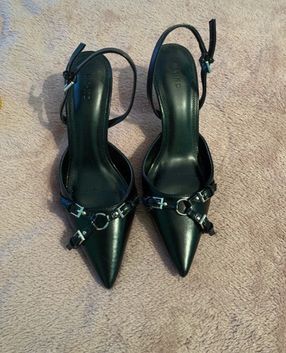 Escarpins noirs simili cuir - simili,