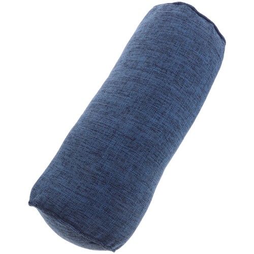 Blue cylindrical yoga bolster - cylindrical,