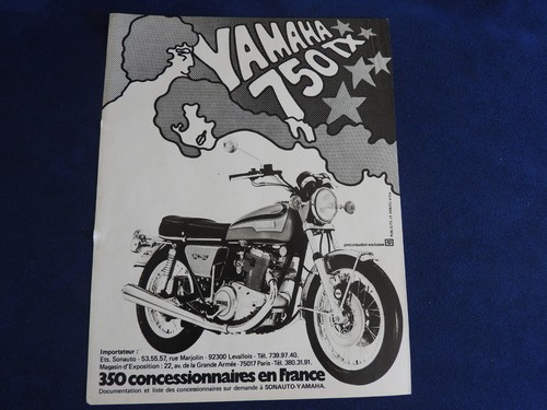 Publicité moto yamaha - moto, 750