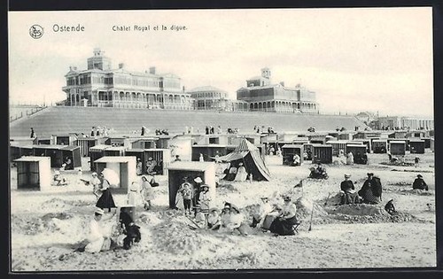 Cpa ostende châlet royal - ostende,,