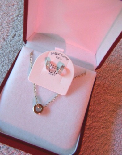 Parure pendentif boucles - pendentif, et