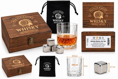 Coffret whisky bois 6 - whisky,