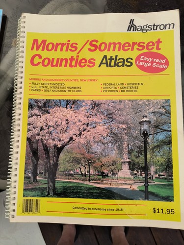 Vintage street atlas - atlas, hagstrom