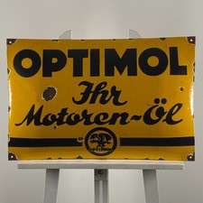 Plaque émaillée Optimol -