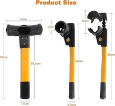 Knpwer Verrou de Volant de Voiture,Barre en T Robuste, Antivol Bloque Volant Hau